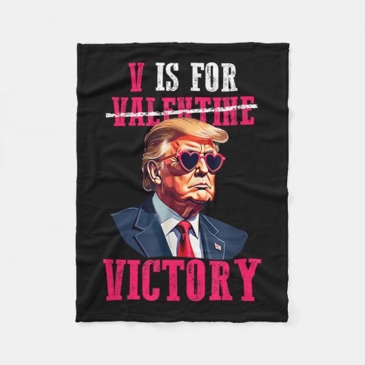 Couverture Polaire Trump Valentines Jour V : Victoire Trump (Devant)