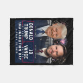 Couverture Polaire Trump Vance Inauguration Day 2025 Donald Trump Jd (Devant (Horizontal))