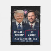 Couverture Polaire Trump Vance Inauguration Day 2025 Donald Trump Jd (Devant)