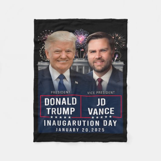 Couverture Polaire Trump Vance Inauguration Day 2025 Donald Trump Jd (Devant)