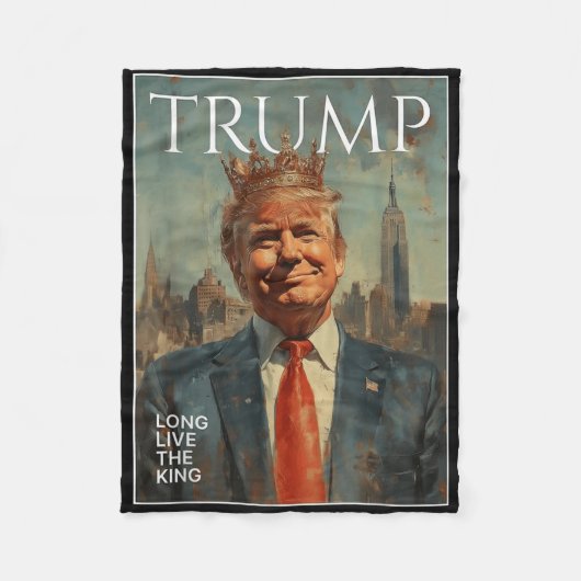 Couverture Polaire Trump Vit Longtemps Le Roi Drôle Tee - shirts (Devant)