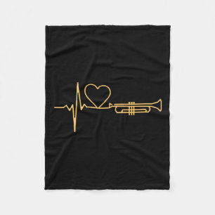 Couverture Polaire Trumpet - Trumpet Hearbeat cadeau