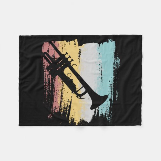 Couverture Polaire Trumpet Vintage (Devant (Horizontal))