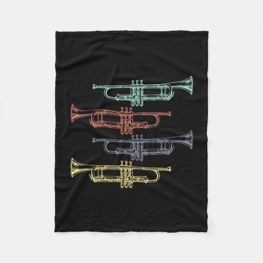 Couverture Polaire Trumpet Vintage (Devant)