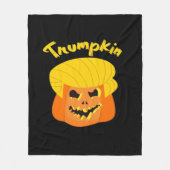 Couverture Polaire Trumpkin Citrouille Halloween Design - Retro Sloga (Devant)