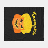 Couverture Polaire Trumpkin Citrouille Halloween Design - Retro Sloga (Devant (Horizontal))