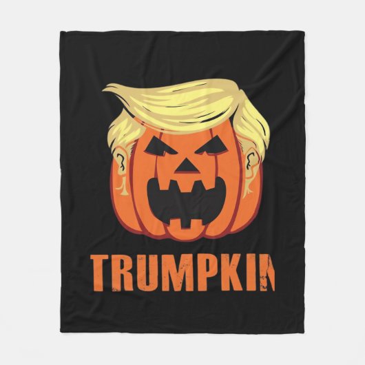 Couverture Polaire Trumpkin fait Halloween (Devant)
