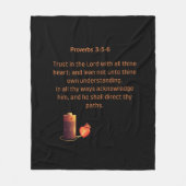 Couverture Polaire Trust in the Lord with all your Heart (Devant)