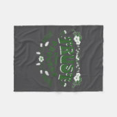 Couverture Polaire Trust The Process, Feminine Floral Sitive Motivati (Devant (Horizontal))