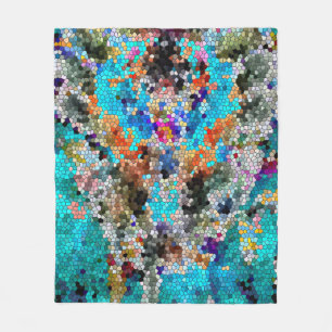 Couverture Polaire TTEQOTGCubismINV SGDRKDP BLUE