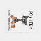 Couverture Polaire Ttery Because Murder Is Wrong Funny Cat Funny Tter (Devant (Horizontal))