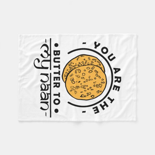 Couverture Polaire Tu Es Le Beurre De Ma Blanche (Devant (Horizontal))