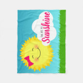 Couverture Polaire Tu Es Mon Soleil Fille Soleil (Devant)