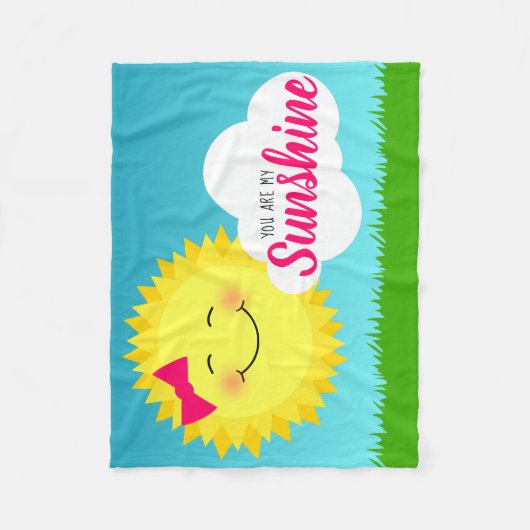 Couverture Polaire Tu Es Mon Soleil Fille Soleil (Devant)