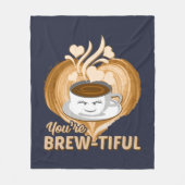 Couverture Polaire Tu es un Gag de café amusant (Devant)