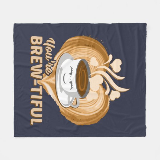 Couverture Polaire Tu es un Gag de café amusant (Devant (Horizontal))