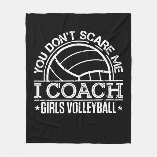 Couverture Polaire Tu ne me fais pas peur, j'enseigne le volley-ball (Devant)