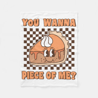 Couverture Polaire Tu Veux Un Morceau De Moi Groovy Pumpkin Pie Drôle