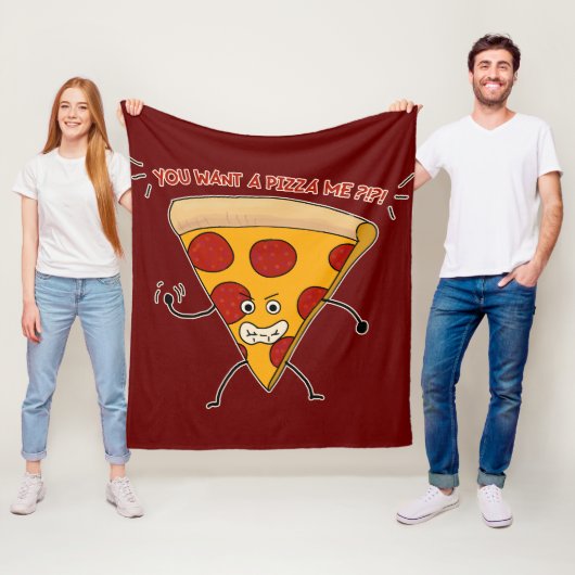 Couverture Polaire Tu veux une pizza de moi?!?! (En situation)