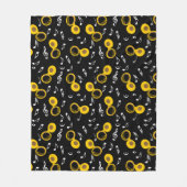 Couverture Polaire Tuba Music Notes Motif (Devant)
