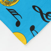 Couverture Polaire Tuba Music Notes Motif (Coin)