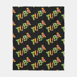 Couverture Polaire Tuba texte craqué