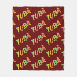 Couverture Polaire Tuba texte craqué