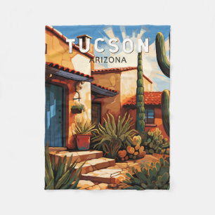 Couverture Polaire Tucson Arizona Travel Art Vintage