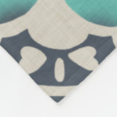 Couverture Polaire Tuile bleue II de batik (Coin)