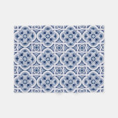 Couverture Polaire Tuile bleue portugaise (Devant (Horizontal))