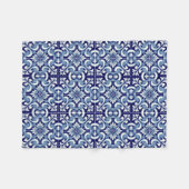 Couverture Polaire Tuile bleue portugaise (Devant (Horizontal))