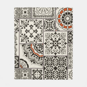 Couverture Polaire Tuile en patchwork sans couture avec Islam, arabe,