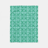 Couverture Polaire Tuile marocaine - turquoise et aqua (Devant)