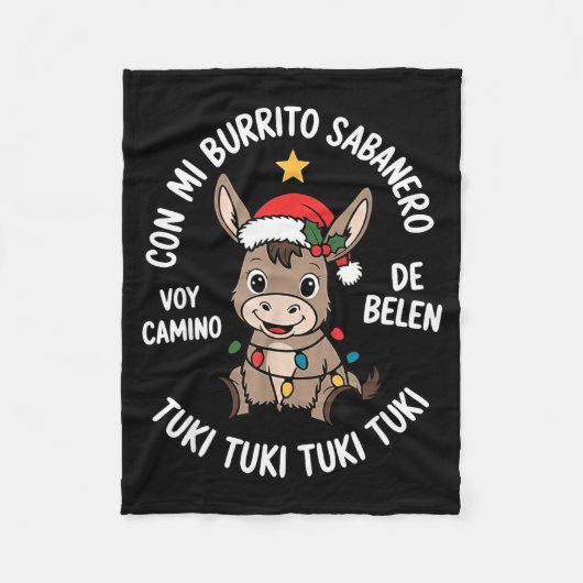 Couverture Polaire Tuki Tuki Santa Hat Spanish Mexican Christmas Swea (Devant)