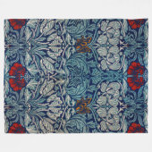 Couverture Polaire Tulip et Rose, William Morris (Devant (Horizontal))