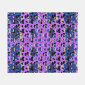Couverture Polaire Tulipe de Flamme Céleste Contenue (Devant (Horizontal))