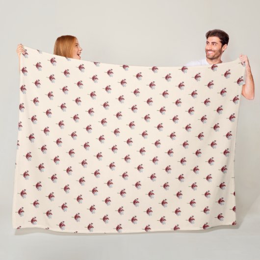 Couverture Polaire Tulipe perroquet (En situation)