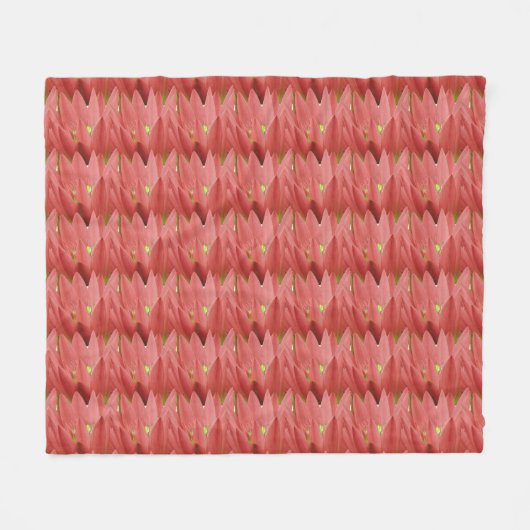 Couverture Polaire Tulipe rose (Devant (Horizontal))