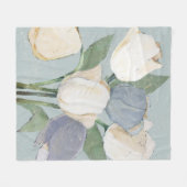 Couverture Polaire Tulipes françaises (Devant (Horizontal))