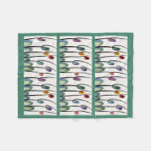 Couverture Polaire Tulipes modernes (Devant (Horizontal))