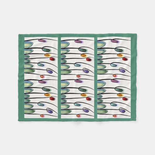 Couverture Polaire Tulipes modernes (Devant (Horizontal))