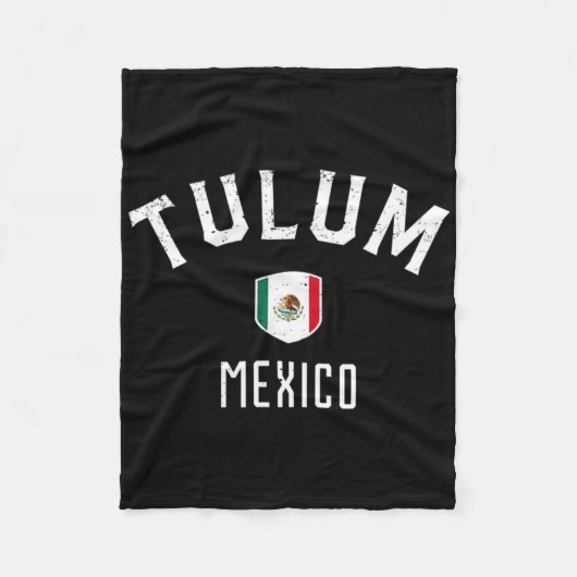 Couverture Polaire Tulum Mexique - Drapeau Mexicain Tulum Tee (Devant)