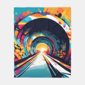 Couverture Polaire Tunnel Avec Graffiti Art (Devant)