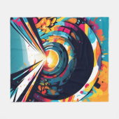 Couverture Polaire Tunnel Avec Graffiti Art (Devant (Horizontal))