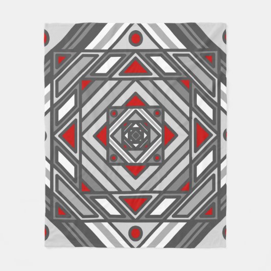 Couverture Polaire Tunnel Vision Fleece Blanche (Devant)