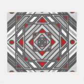 Couverture Polaire Tunnel Vision Fleece Blanche (Devant (Horizontal))