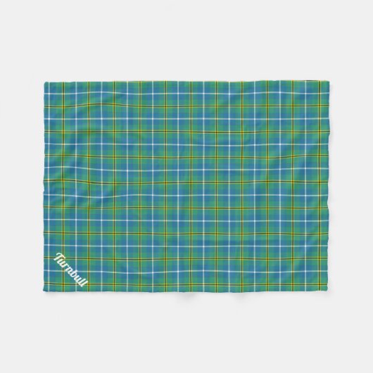 Couverture Polaire Turnbull Chasse Ancienne Tartan Monogramme (Devant (Horizontal))