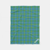 Couverture Polaire Turnbull Chasse Ancienne Tartan Monogramme (Devant)