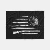 Couverture Polaire Turquie Chasse Drapeau Américain Tonnerre poulet C (Devant (Horizontal))