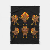 Couverture Polaire Turquie Dabing Danser Thanksgiving Day Fun Fall A (Devant)